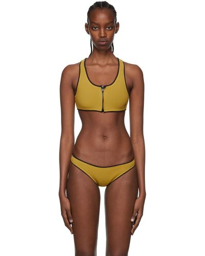 Abysse Haut de bikini jenna jaune - Noir