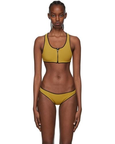 Abysse Yellow Jenna Bikini Top - Black