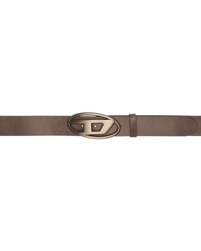 DIESEL Brown B-1dr Belt - Black