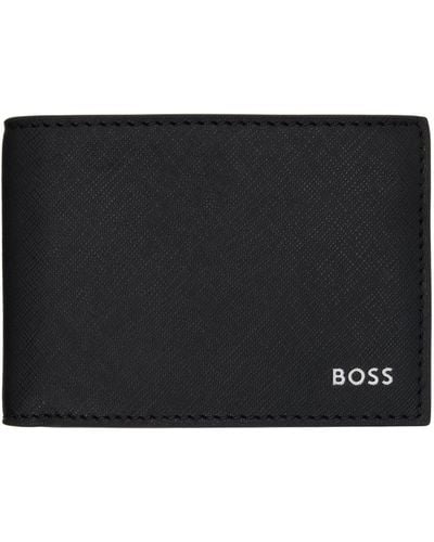 BOSS Signature Stripe Wallet - Black