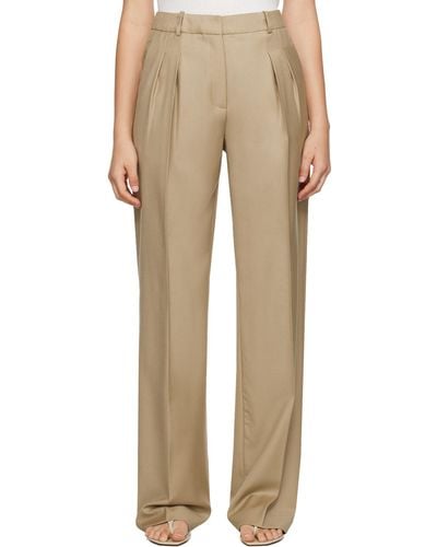 Loulou Studio Sbiru Trousers - Natural