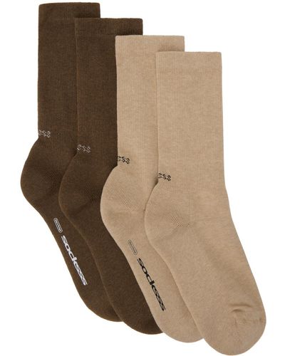 Socksss Two-pack Socks - Natural