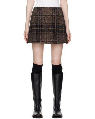 Low Classic A-line Miniskirt - Black
