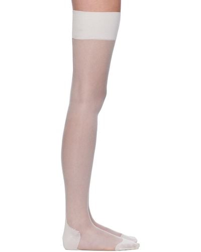 Agent Provocateur White Amber Stockings - Black