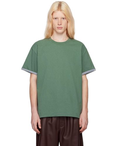 Bottega Veneta T-shirt étagé vert