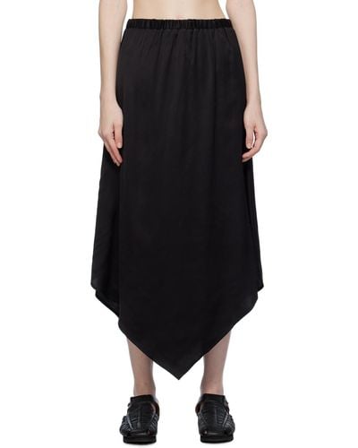 Baserange Cravat Midi Skirt - Black