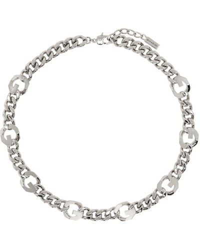 Givenchy Silver G Chain Necklace - Metallic