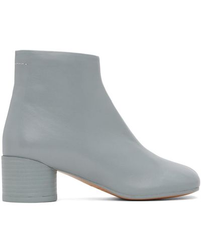 MM6 by Maison Martin Margiela ブルー Anatomic アンクルブーツ