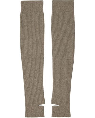 Low Classic Fluffy Leg Warmers - Natural