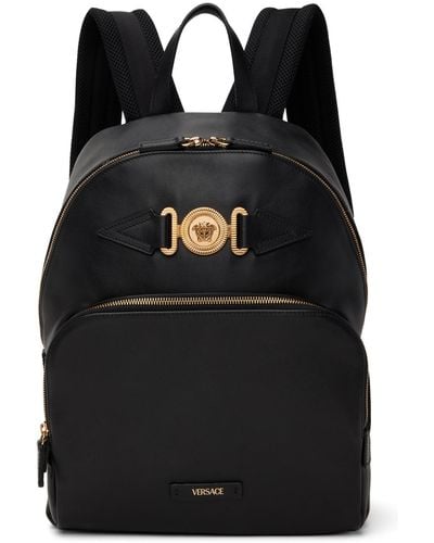 Versace Black Medusa biggie Backpack