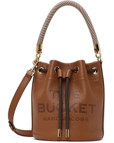 Marc Jacobs Sac 'the bucket' brun en cuir - Marron