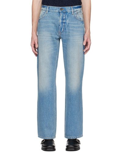 Gauchère Stone Washed Jeans - Blue