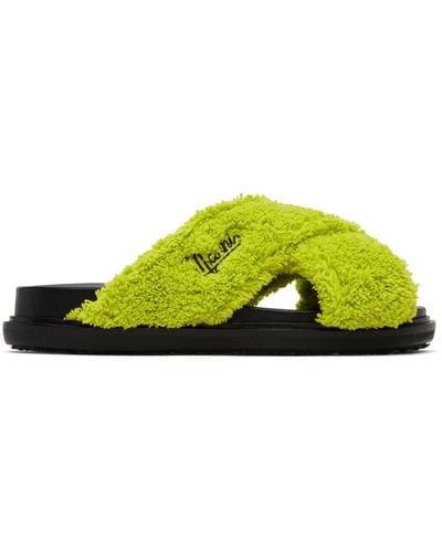 Marni Green Fussbett Sandals - Multicolour