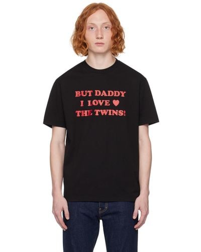 DSquared² Dsqua2 But Daddy I Love The Twins! Tシャツ - ブラック
