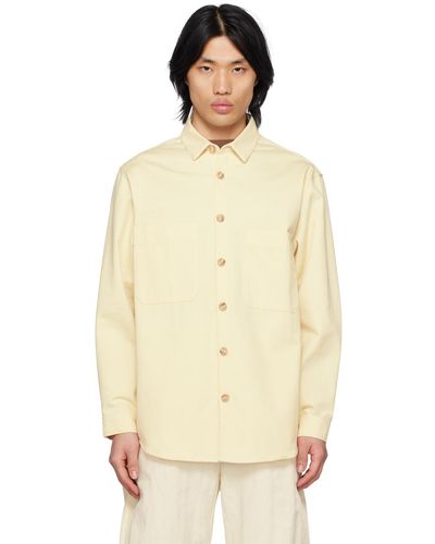 King & Tuckfield Kingtuckfield chemise jaune à poches plaquées - Neutre