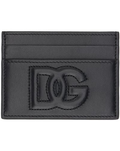 Dolce & Gabbana 'dg' Card Holder - Black