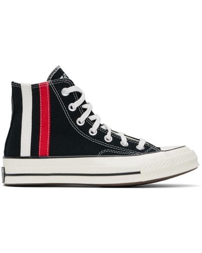 Converse Chuck 70 Archival Stripes High Top Trainers - Black