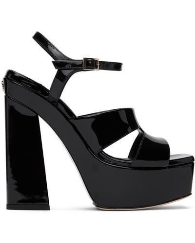 Jimmy Choo Ellison/Pf 140 Heeled Sandals - Black