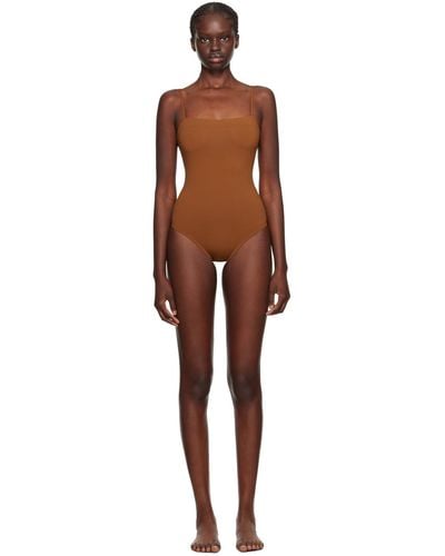 Eres Brown Aquarelle One-piece Swimsuit - Black