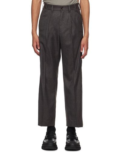 Meanswhile Side Zip Trousers - Black