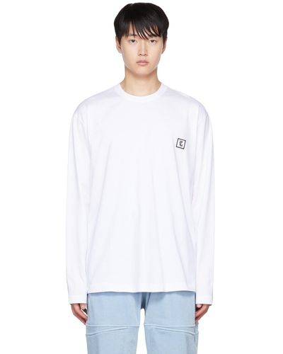 WOOYOUNGMI Embroide Long-sleeve T-shirt - White