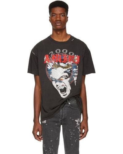 Amiri Black And Red Reconstructed Crystal Lost Boys T-shirt