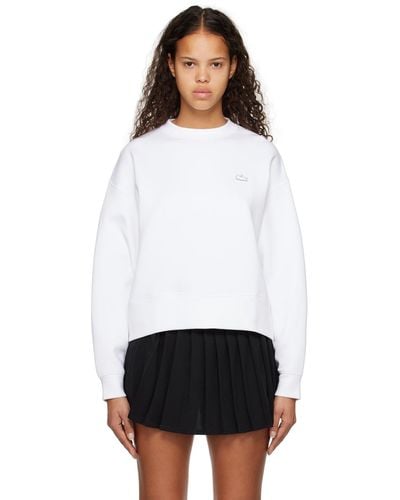 Lacoste Patch Sweatshirt - White