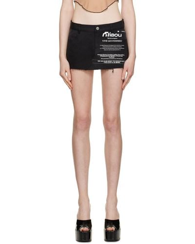 Miaou Black Mist Miniskirt