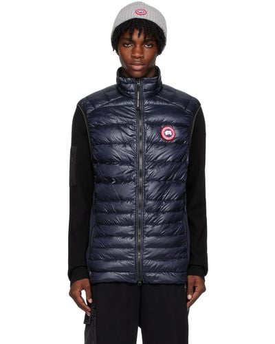 Canada Goose Veste hybridge lite bleu marine rembourrée en duvet - Noir