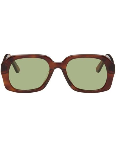 Velvet Canyon Tortoiseshell 'le Classique' Sunglasses - Green