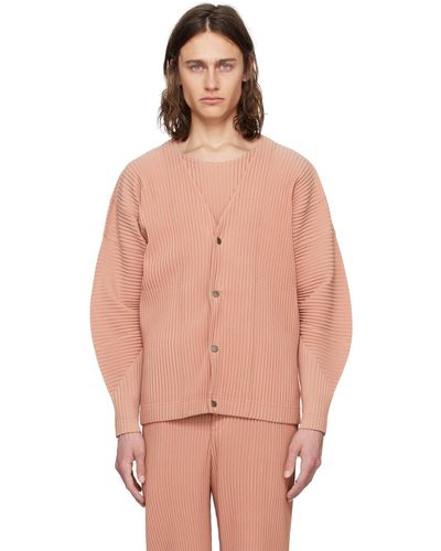 Homme Plissé Issey Miyake Monthly Colour March Cardigan - Orange
