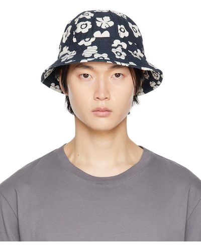 Universal Works Naval Bucket Hat - Blue