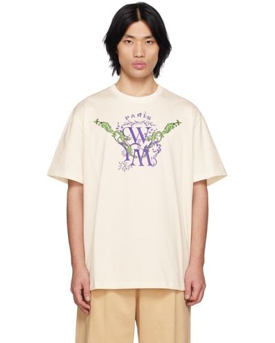 WOOYOUNGMI Off-white Printed T-shirt - Multicolour