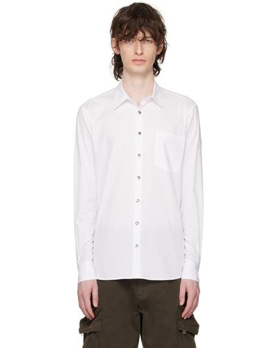 Moncler White Press-stud Shirt