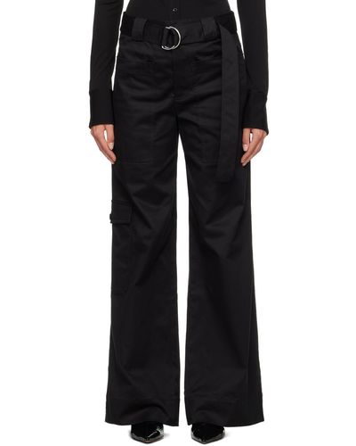 Proenza Schouler Black White Label Belted Trousers
