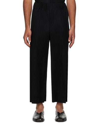 Homme Plissé Issey Miyake Homme Plissé Issey Miyake Black Monthly Colour October Trousers