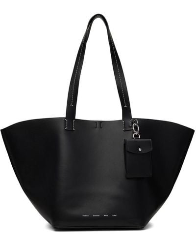 Proenza Schouler Black White Label Large Bedford Tote