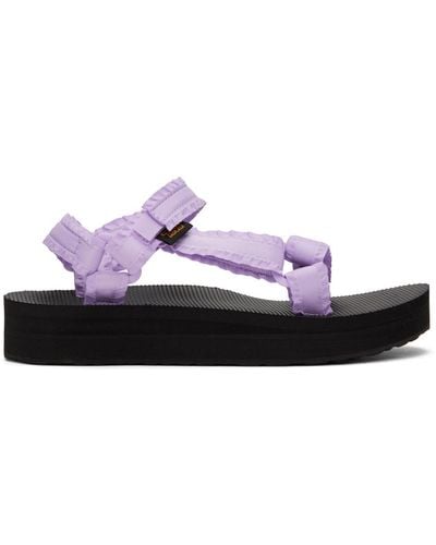 Teva Purple Adorn Midform Universal Sandals - Black