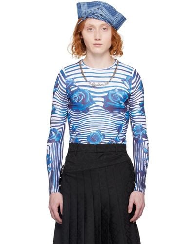 Jean Paul Gaultier Long Sleeve T-shirt - Blue