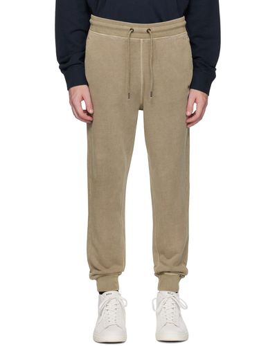 BOSS Taupe Relaxed-Fit Track Pants - Multicolor