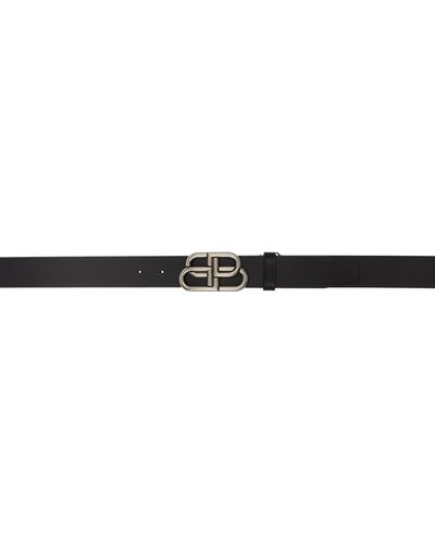 Balenciaga Black Large Bb Belt
