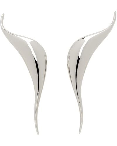 Mugler Distorted Earrings - White
