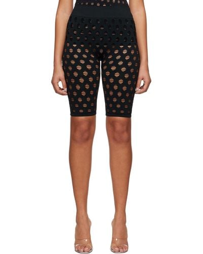 Maisie Wilen Perforated Shorts - Black