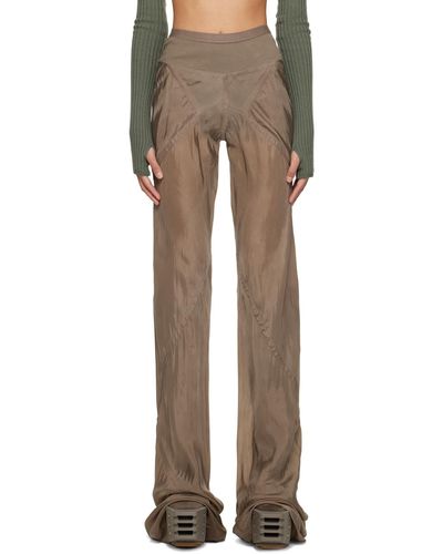 Rick Owens Pantalon de détente gris coupé sur le biais - Multicolore