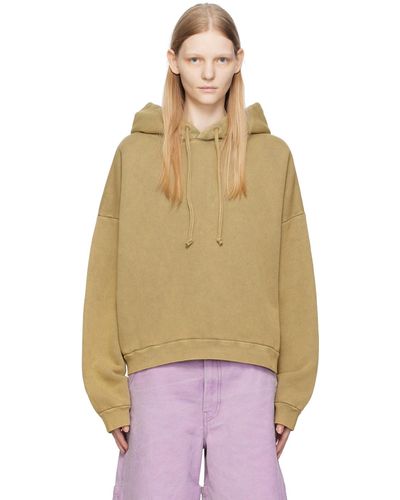 Acne Studios Green Relaxed Fit Hoodie - Multicolor