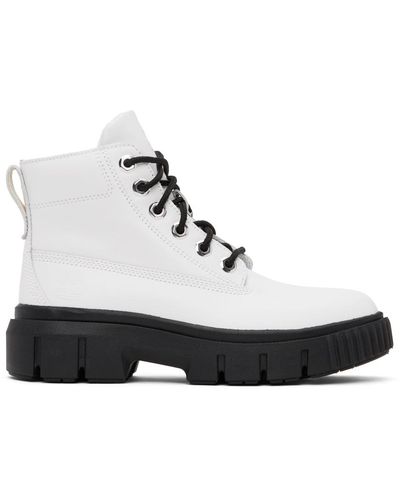 Timberland Bottes greyfield blanches - Noir