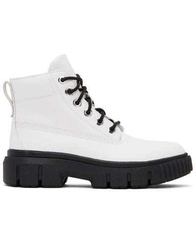 Timberland White Greyfield Boots - Black