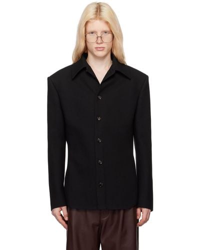 Bottega Veneta Black Structured Jacket