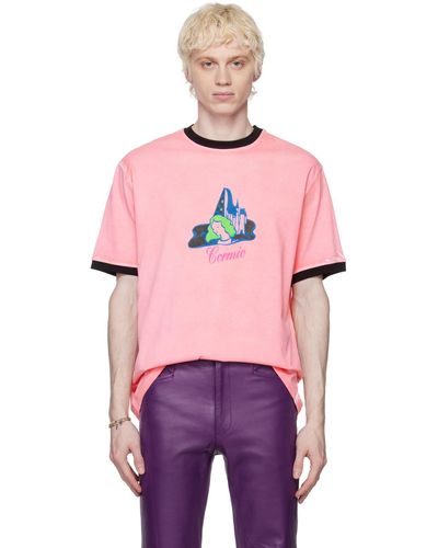 Cormio T-shirt rose à image à logo