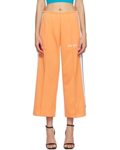 Palm Angels Cropped Track Trousers - Orange